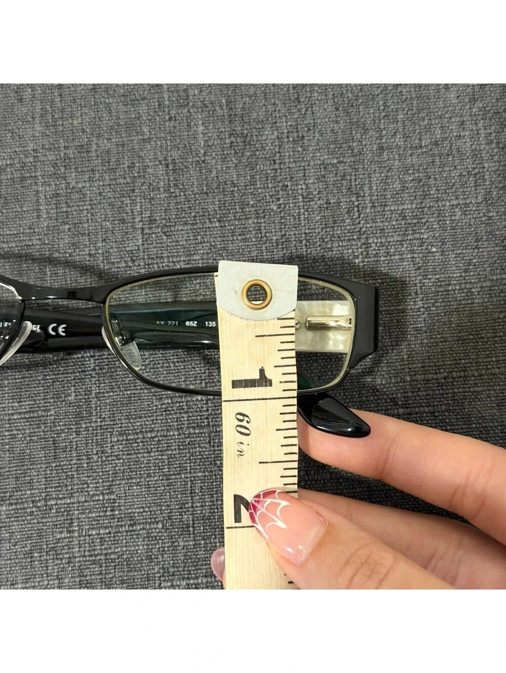 Armani Exchange AX 221 65Z Eyeglasses Frames Black Silver 52-16-135 w/ Case